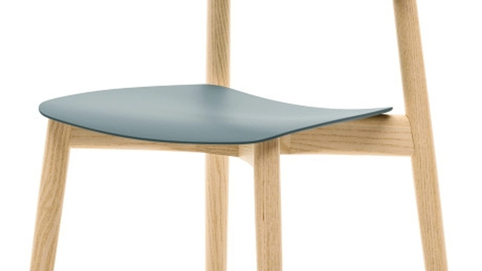 Sedia Astrid in polipropilene con struttura in legno di Veneta Cucine