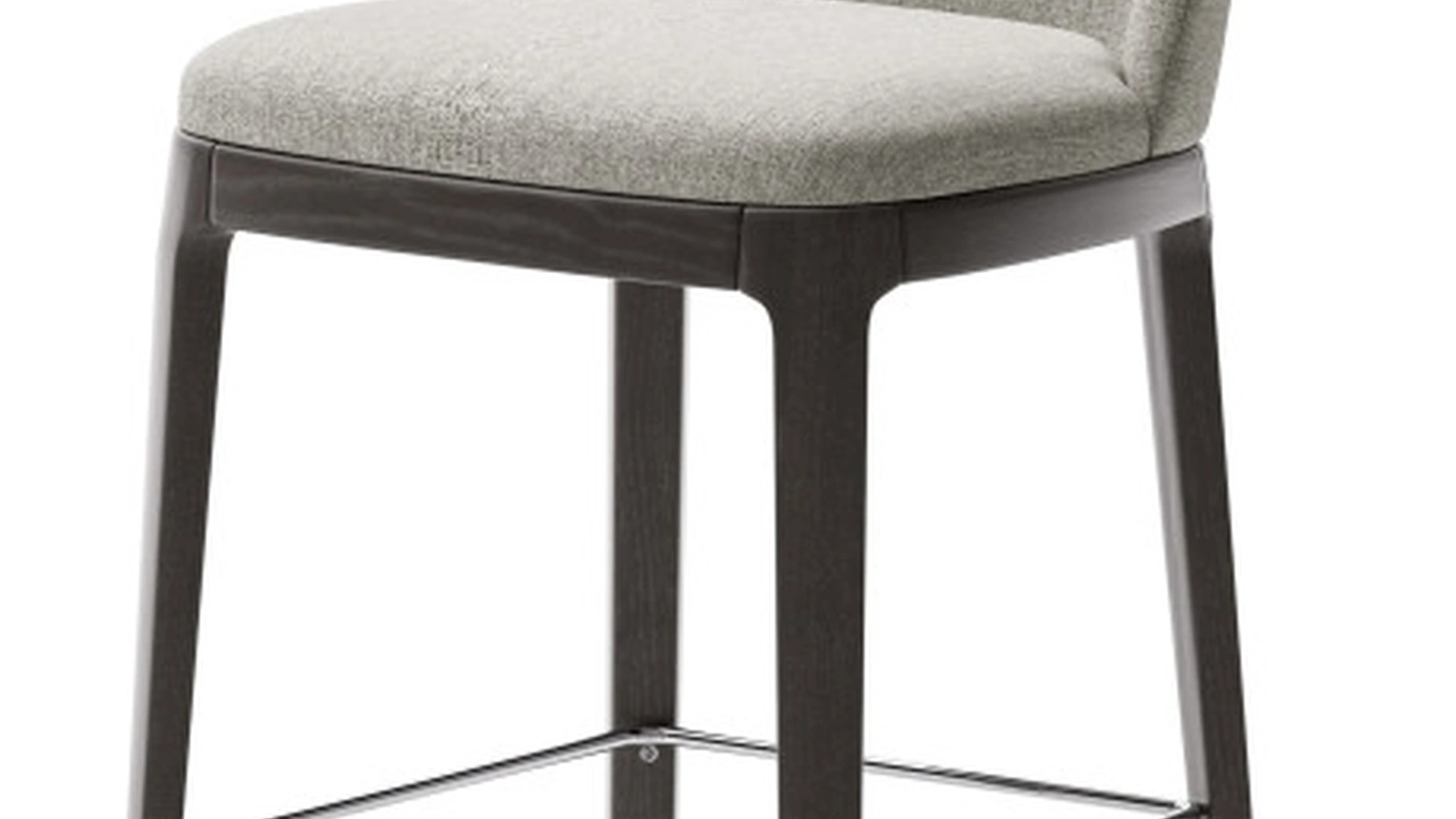 Sgabello Augusta in tessuto con struttura in frassino di Veneta Cucine