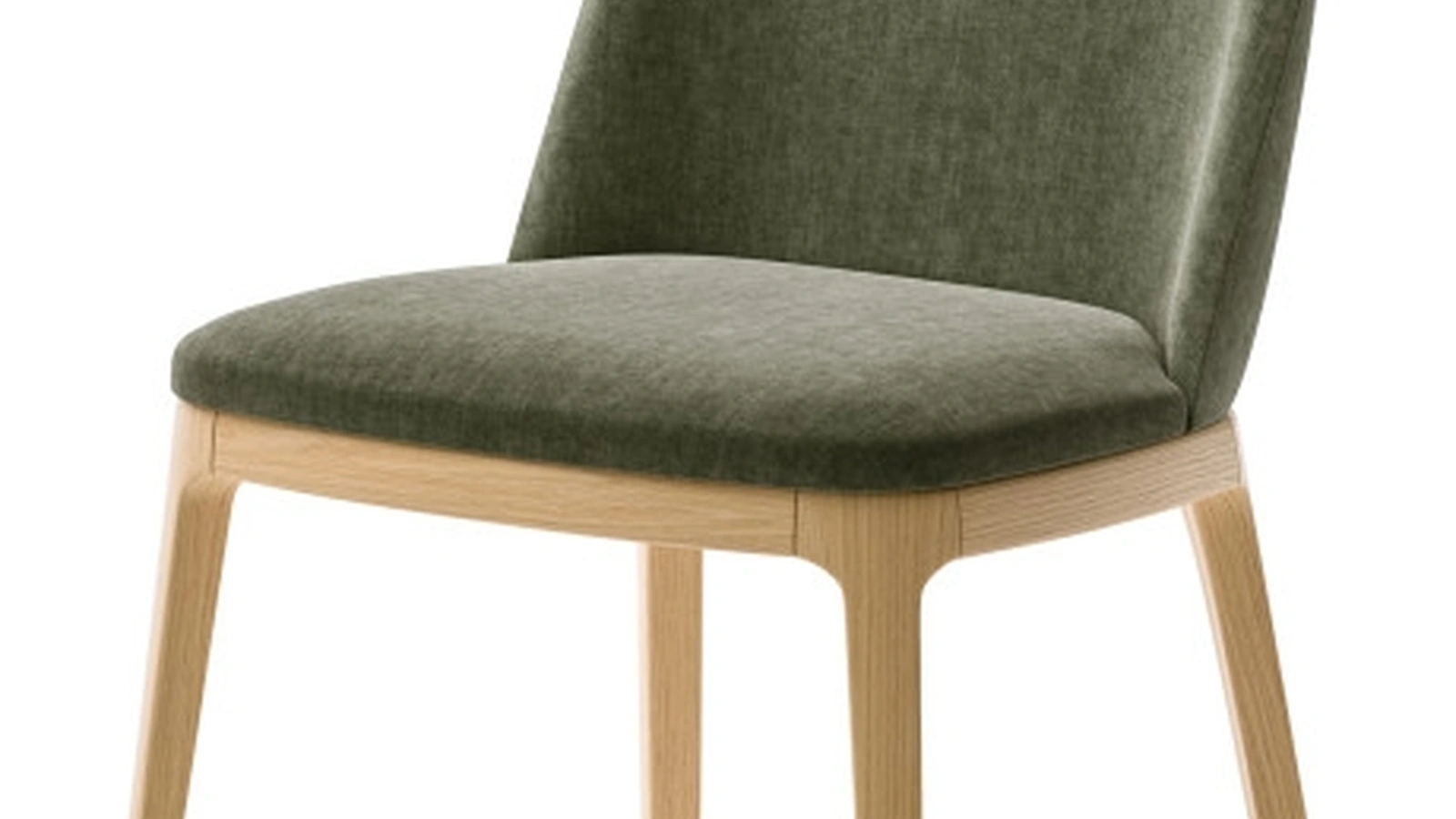 Sedia Augusta in tessuto imbottito con struttura in frassino di Veneta Cucine