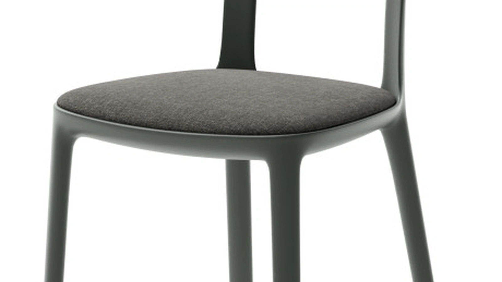 Sedia Canova in polipropilene con seduta in tessuto imbottito di Veneta Cucine