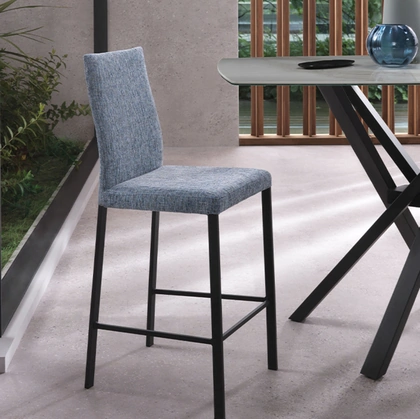 Sgabello Denise Flex in tessuto di Riflessi