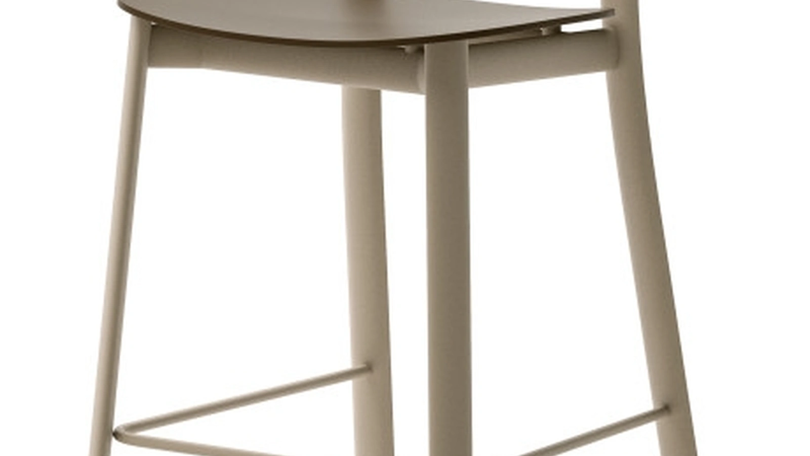 Sgabello Emma in polipropilene con struttura in metallo di Veneta Cucine