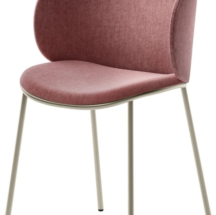 Sedia Fluffy in tessuto imbottito e struttura in metallo di Veneta Cucine