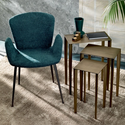 Sedia Giada in tessuto di Riflessi