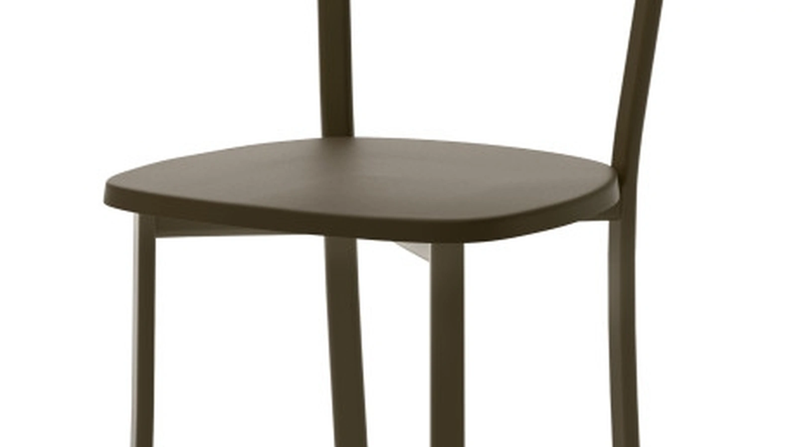 Sedia Olivia in metallo con seduta in legno di Veneta Cucine