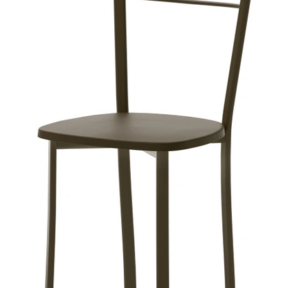 Sedia Olivia in metallo con seduta in legno di Veneta Cucine