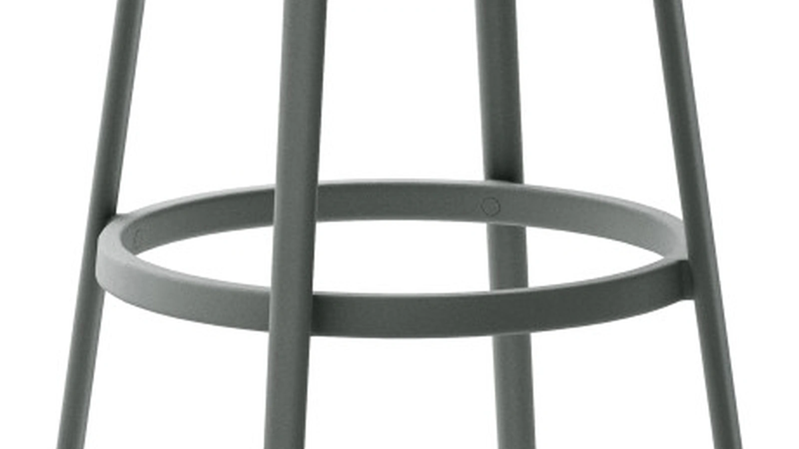 Sgabello Round in polipropilene con struttura in metallo di Veneta Cucine