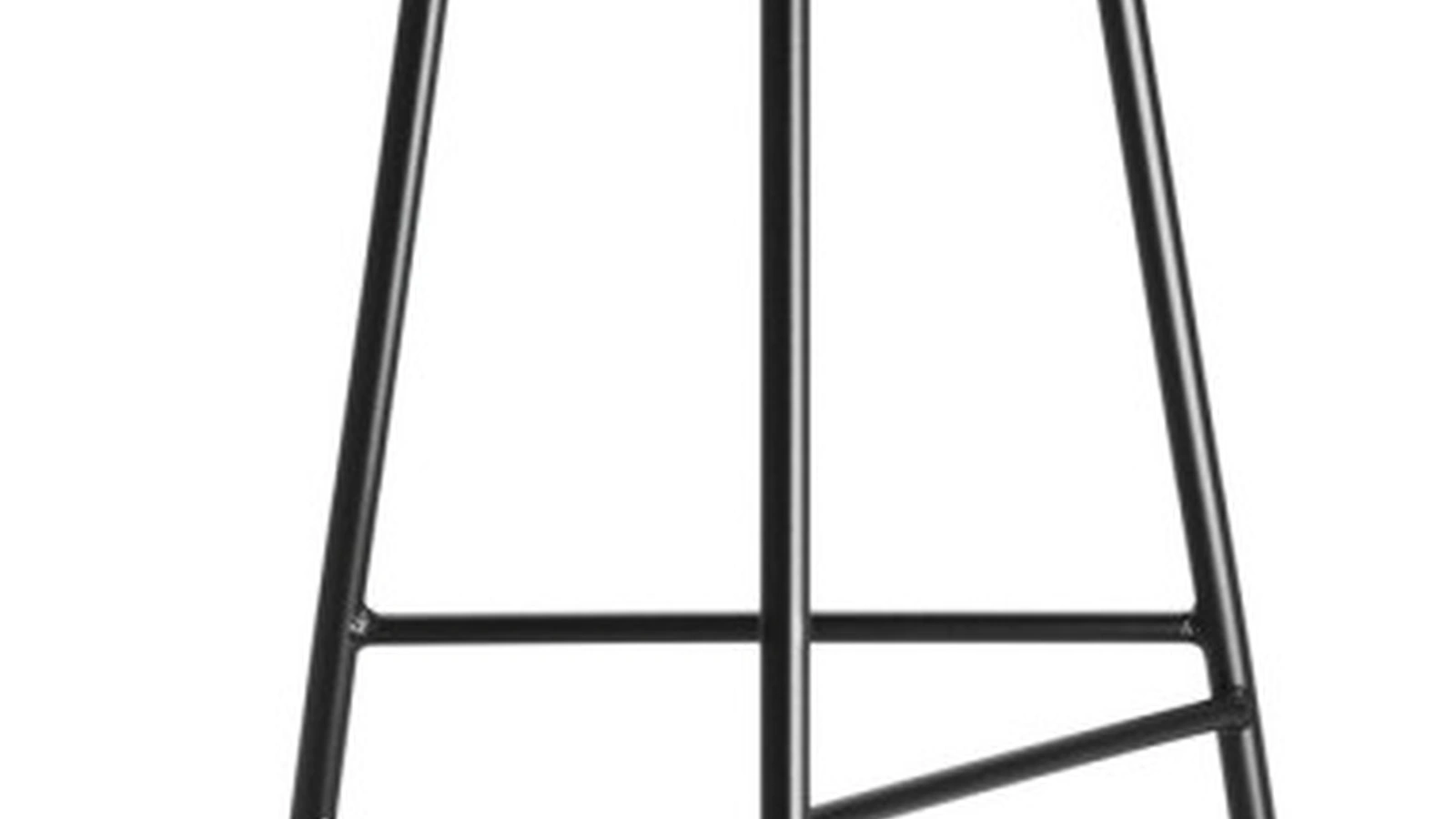 Sgabello Trinity in frassino laccato con struttura in metallo verniciato di Veneta Cucine