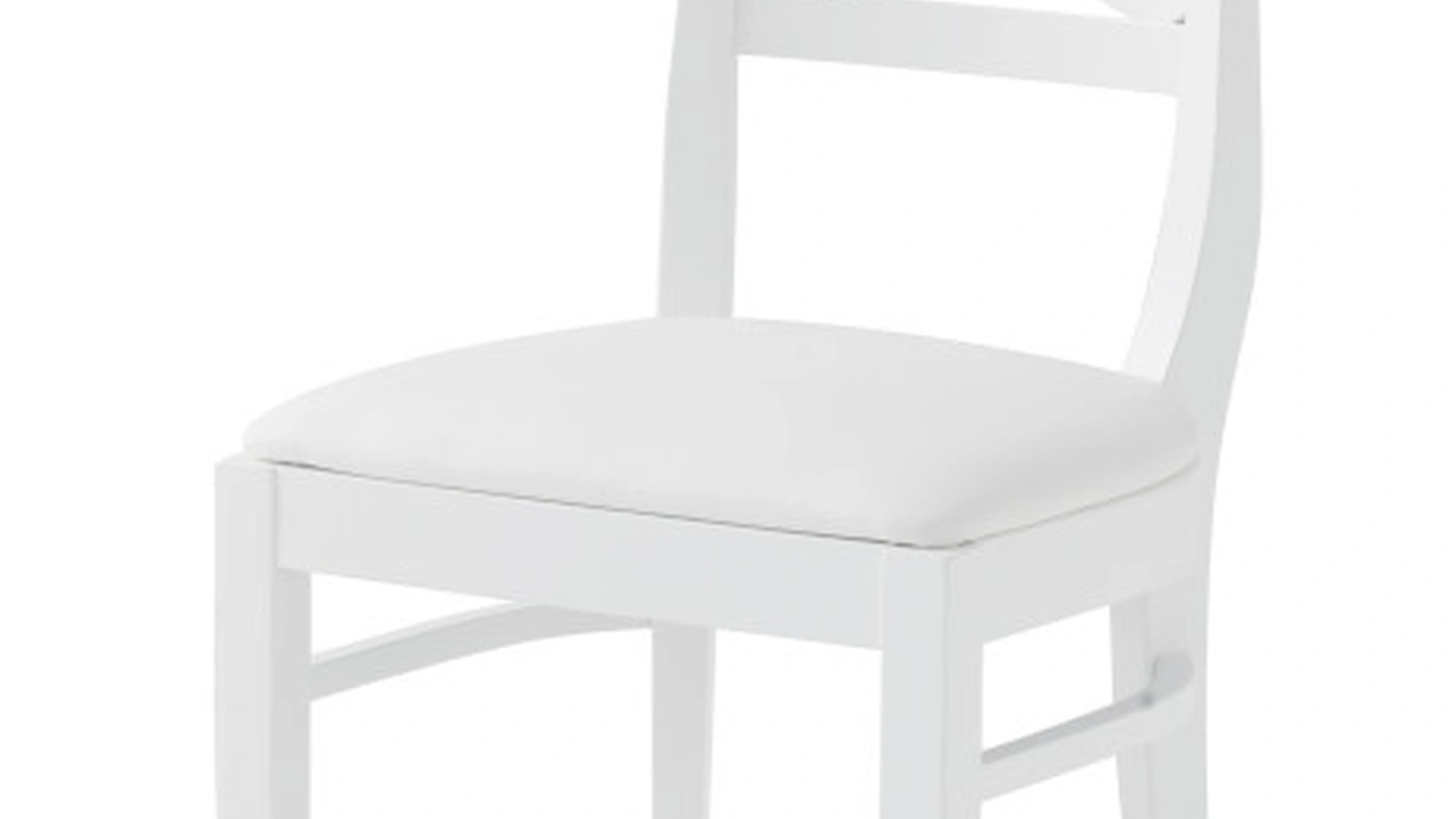 Sedia Victory in faggio laccato opaco con seduta in ecopelle imbottita di Veneta Cucine