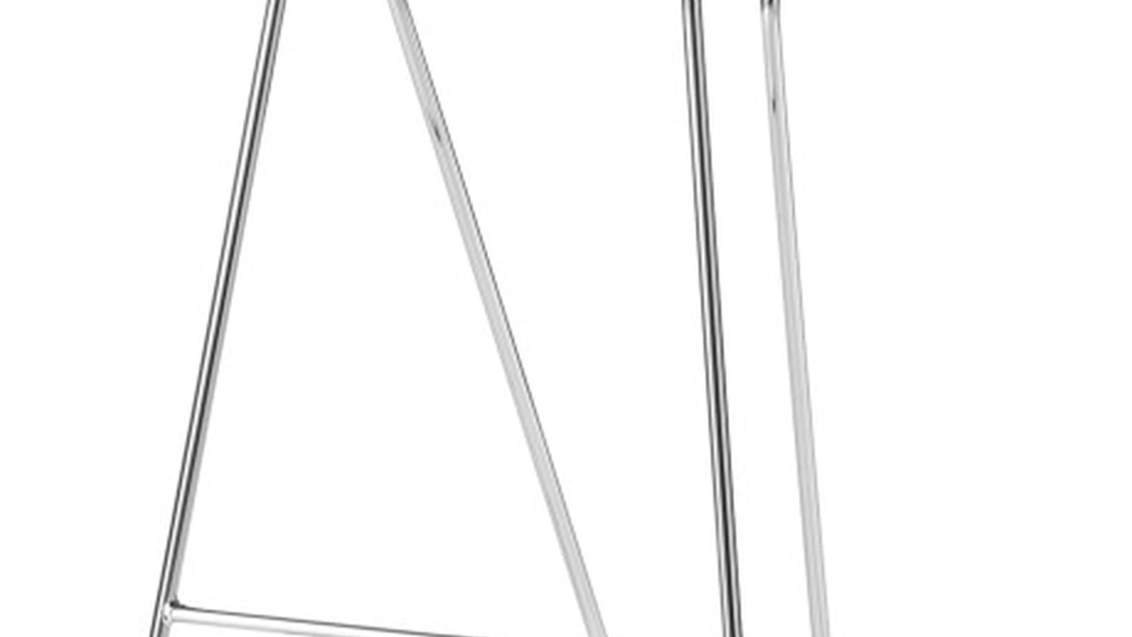 Sgabello Virgola Dandy con scocca in tecnopolimero e base in metallo di Veneta Cucine