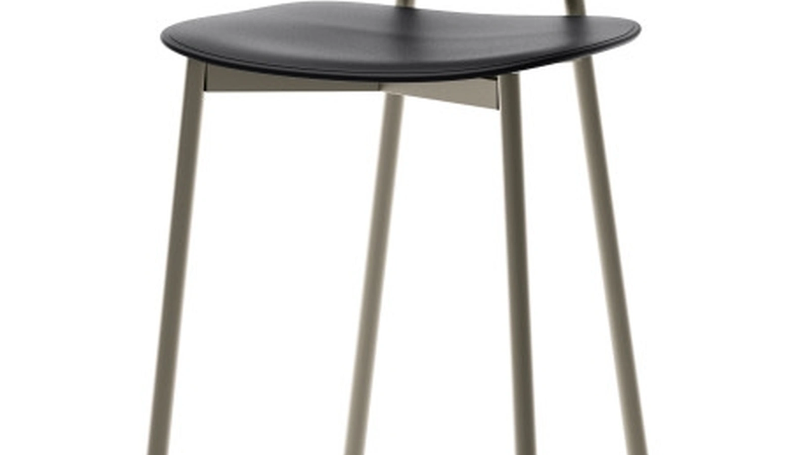 Sgabello Young in polipropilene e struttura in metallo di Veneta Cucine