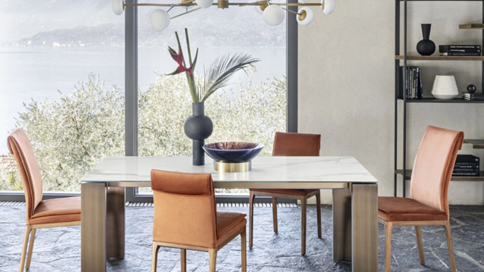 Tavolo allungabile Atlantis in ceramica di Riflessi