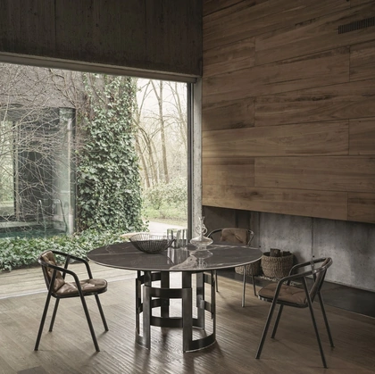 Tavolo Imperial Rotondo in SuperMarmo di Bontempi