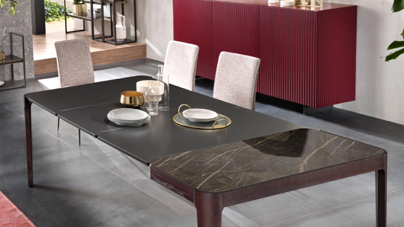 Tavolo Consolle allungabile Cross di Riflessi