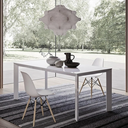 Tavolo Diamante Horizon in laccato lucido di Mobilgam