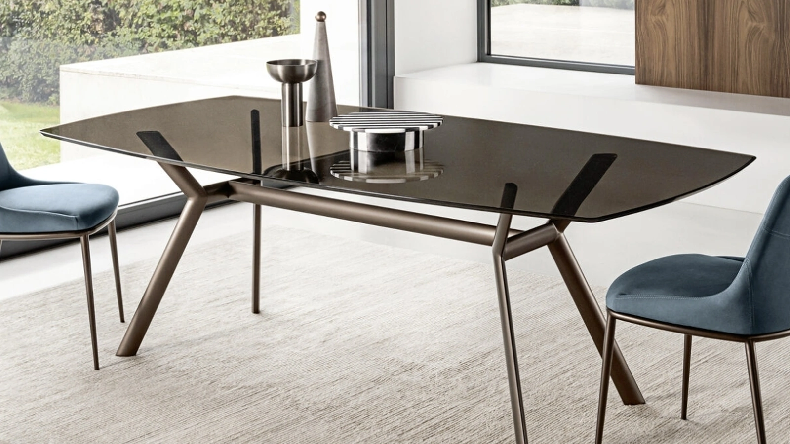 Tavolo Paradise in cristallo di Riflessi