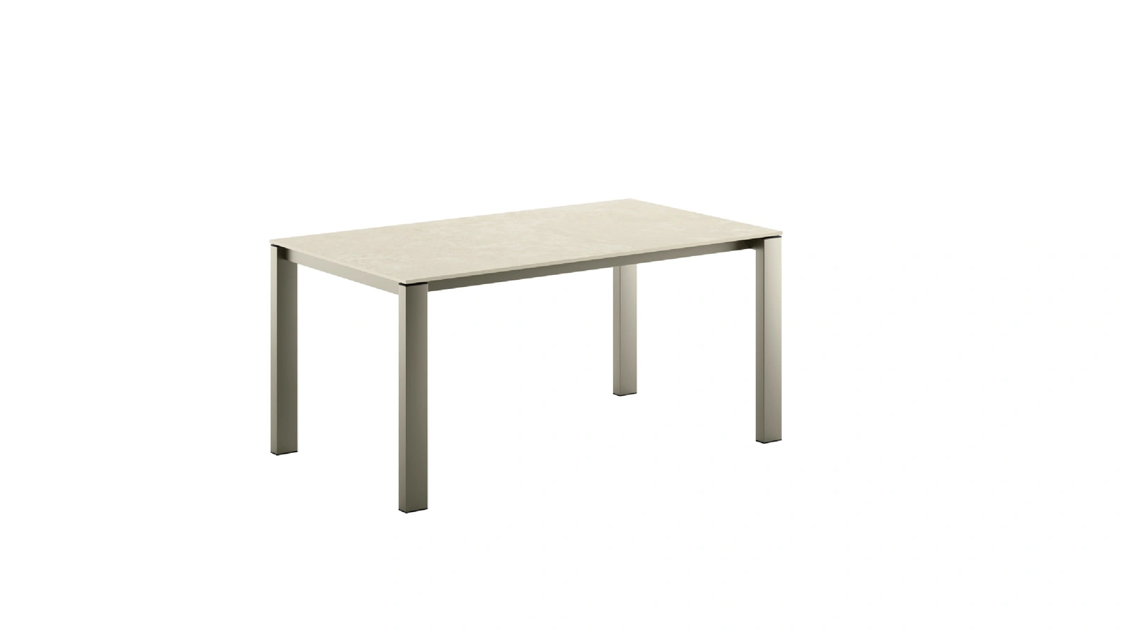 Tavolo allungabile Sinfonia Caranto con piano in ceramica e struttura in metallo di Veneta Cucine