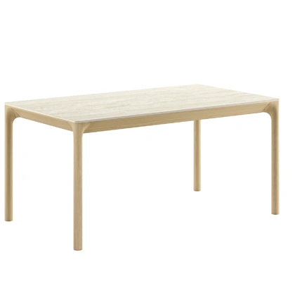 Tavolo allungabile Zeno Caranto con piano in ceramica e base in legno di Veneta Cucine