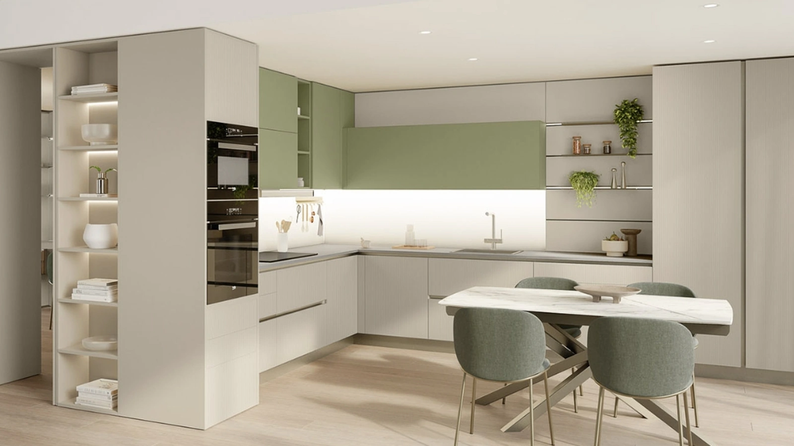 Cucina Moderna angolare Start-Time 10 di Veneta Cucine