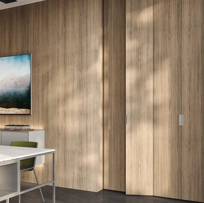 Porta per interni a libro Click Legno di RES Italia