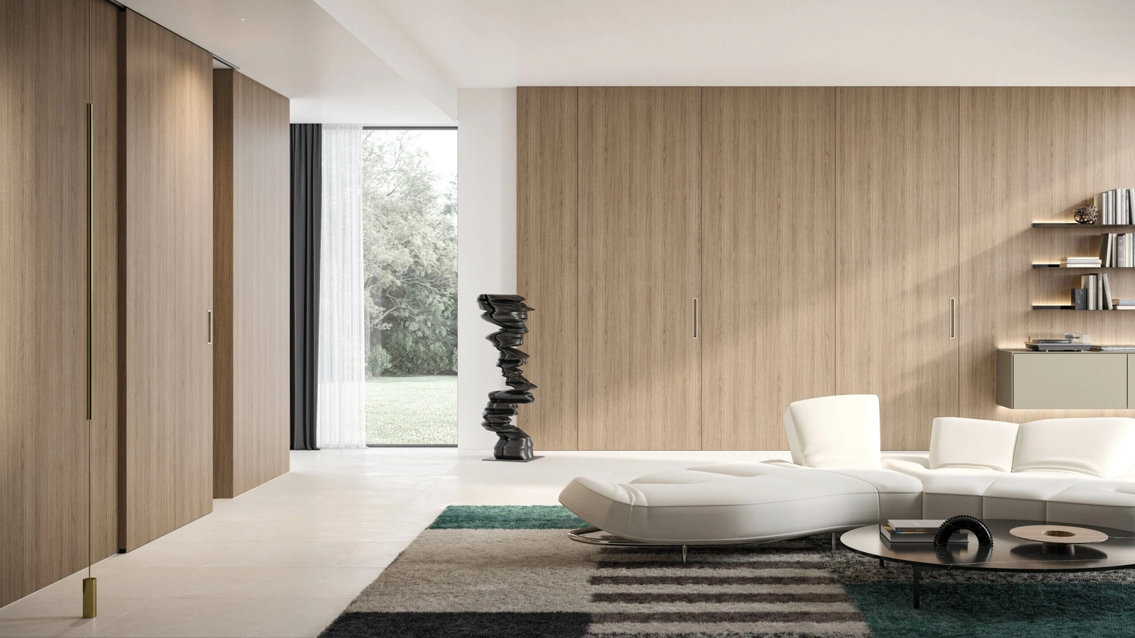 Porta per interni Fan Scorrevole in legno di RES Italia