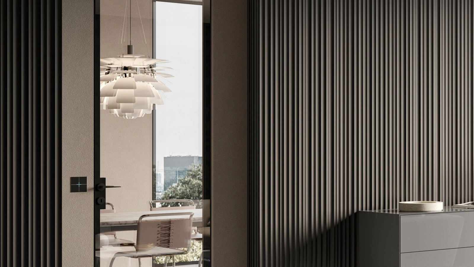 Porta per interni Levia Trasparente Battente di RES Italia