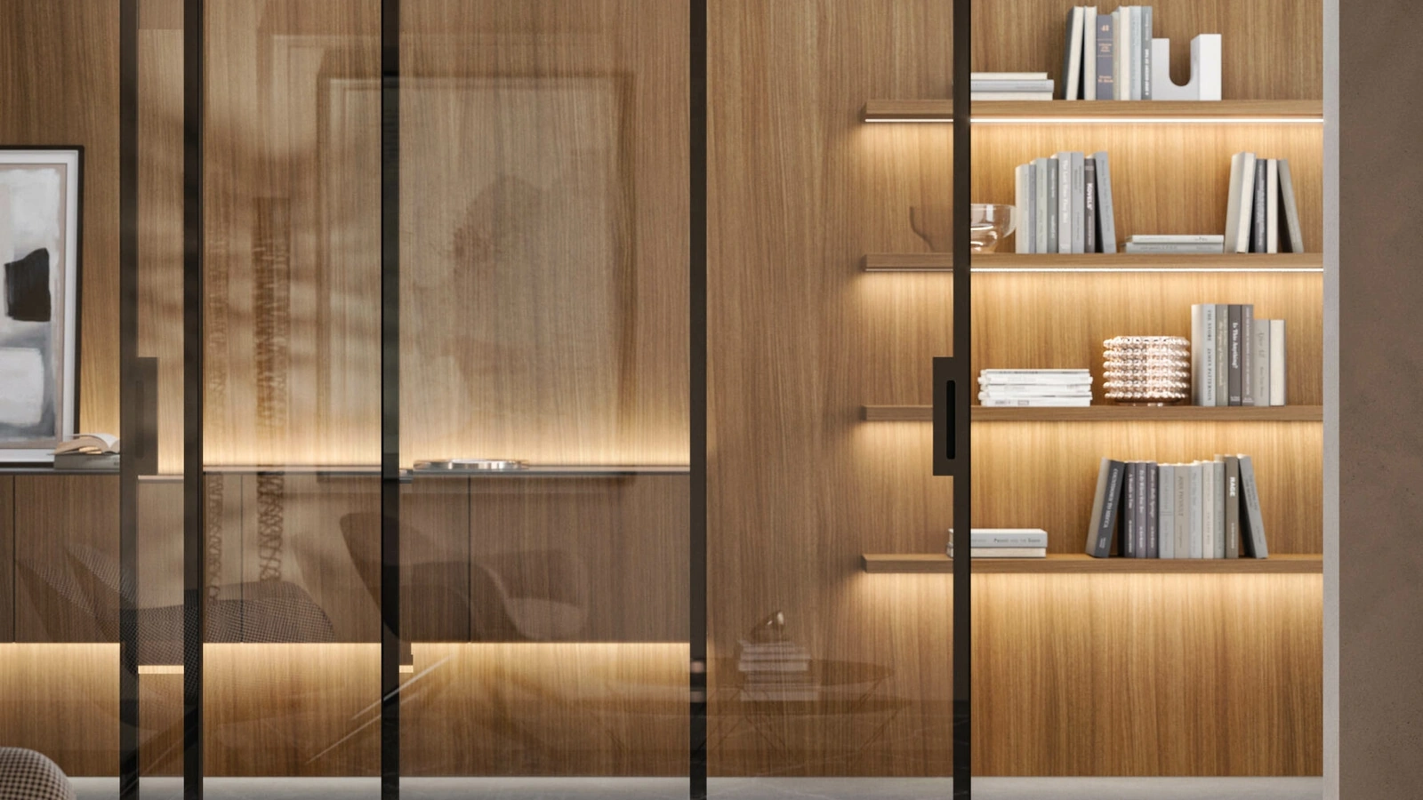 Porta per interni Levia Trasparente Scorrevole di RES Italia