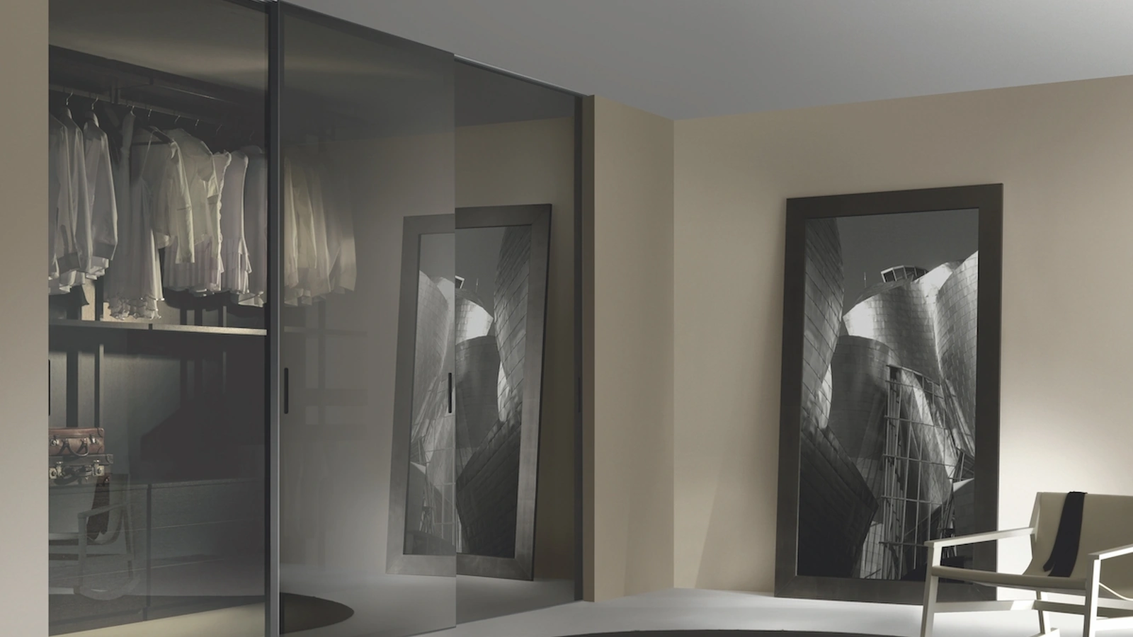 Porta per interni Levia Trasparente Scorrevole di RES Italia