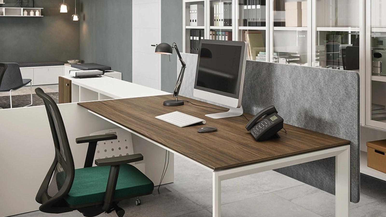 Sedia Operativa ergonomica con seduta imbottita in tessuto e schienale in nylon rinforzato Assen di Cinquanta3