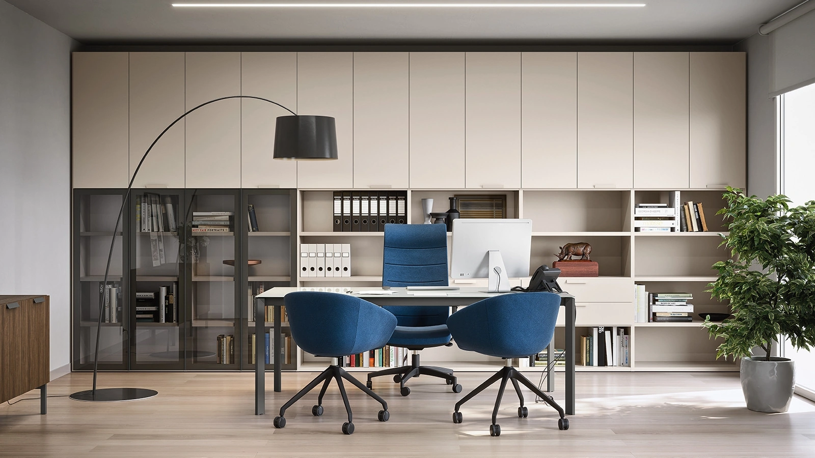 Poltrona Direzionale Montreal in tessuto di Cinquanta3